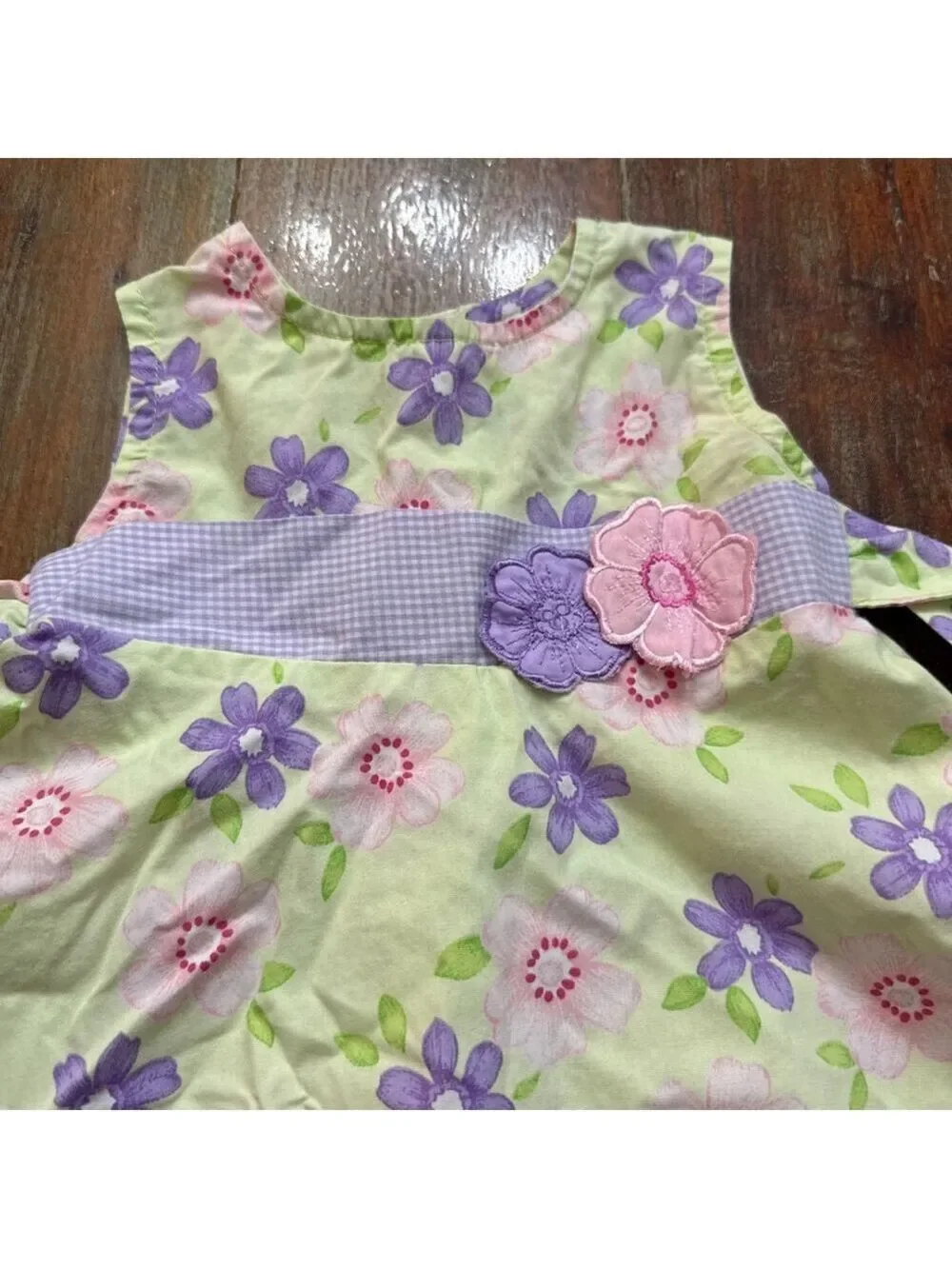Blueberi Boulevard Infant Girls 12M Floral Gingham Dress